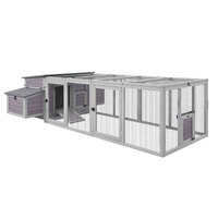 Flyline Grande Chicken Coop House Hutch with Nesting Boxes and Run