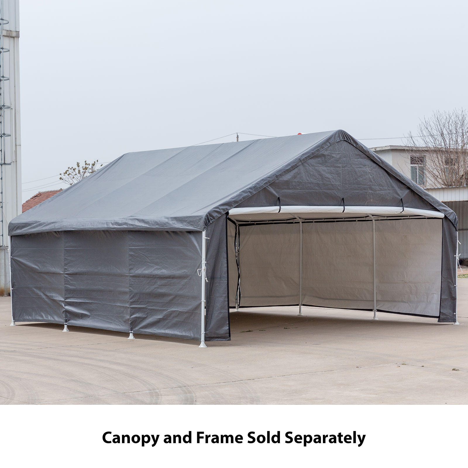 Enclosure Kit For Flyline Portable Double Carport 18ft X 20ft