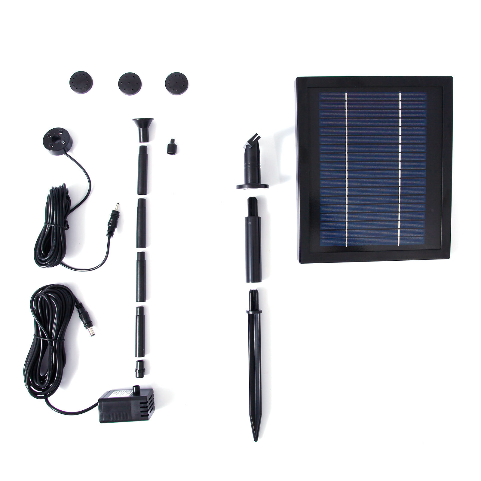 9V 250LPH Solar Pump with Battery Backup Panel for Small Pond Fountain Feature
