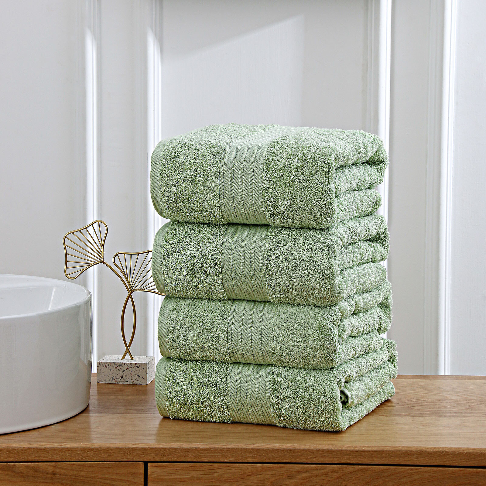 Light green towels hotsell