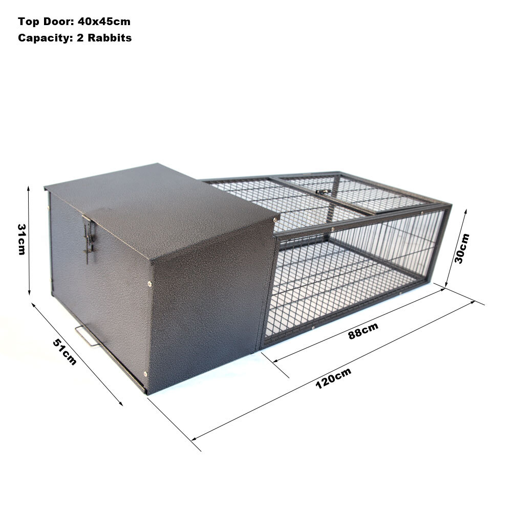 Metal Rabbit Guinea Pig House Cage Hutch Run Pen Small Flyline