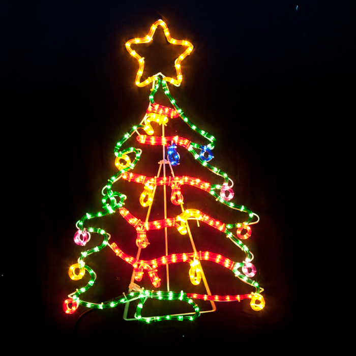 Rope Light Christmas Tree 