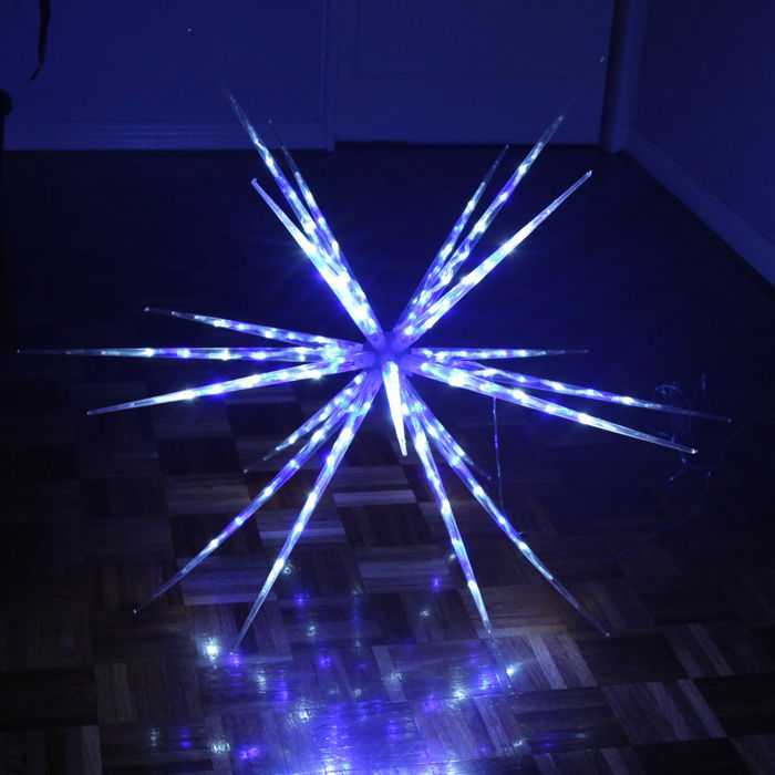 160 LED Blast Ice Star Ball Christmas Light Decoration 