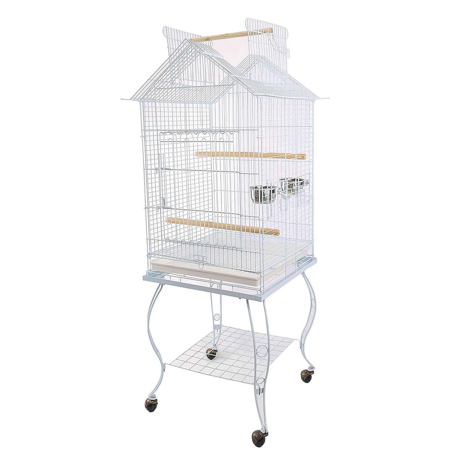 Bird Parrot Cage with Stand Cockatiel Amazon African Grey Caique Conure - Picture 9 of 13