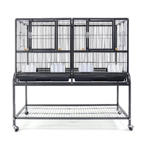 Flyline V2 Single-Double Breeding Bird Cage for Canary Parakeet Cockatiel Lovebird Finch