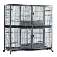 Flyline XL Double-Double Breeding Bird Cage for Canary Parakeet Cockatiel Lovebird Finch