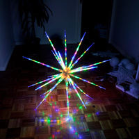 160 LED Blast Ice Star Ball Christmas Light Decoration Multi Color RGBY
