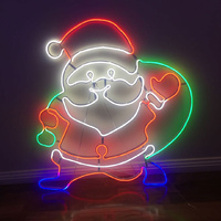 LED Neon Santa Clause Light For Christmas Window Decoration