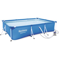 Bestway 56412 3mx2.01mx 66cm Rectangular Above Ground Swimming Pool with Pump