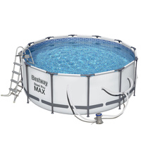 12ft Bestway Steel Pro Max Above Ground Frame Swimming Pool 366x122cm