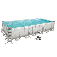 24FT Bestway Frame Above Ground Swimming Pool 7.3m with Sand Filter