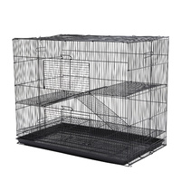 3 Tier Pet Cage for Cat Ferret Guinea Pig Chinchilla Black