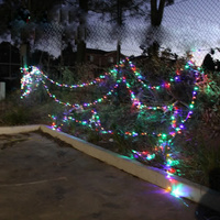 75m 700 LED Christmas Fairy Light Clear String Multi-Color RGBY