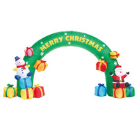 5x3m Inflatable Christmas Arch with Santa Snow Man and LED Light