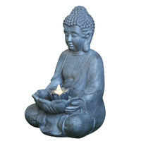 45cm Blossoming Buddha Water Feature Fountain with Light