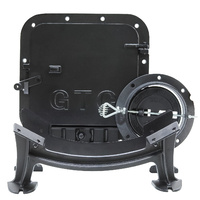 GTC Cast Iron Barrel Stove Kit for Camp Farm Wood Heater