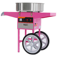 Commercial Fairy Floss Machine with Wheeled Cart