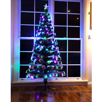 180cm Height Optic Fibre Snowy Christmas Tree with LED Light