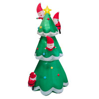 5M LED Inflatable Christmas Tree with Climbing Santa Clause