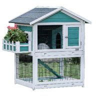 Flyline Garden Window Rabbit Hutch Cage