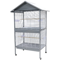 Large Parrot Cockatiel Parakeets Canary Finch Bird Cage with Roof