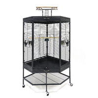 Flyline Play Top Corner Bird Cage for Finch Budgie Cockatiel