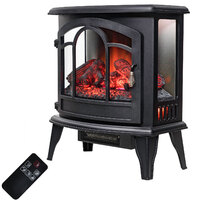 Sunovo 58cm Freestanding 3-Sided Electric Log Stove Fireplace Heater
