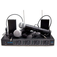 Four Channel VHF Wireless Microphone System