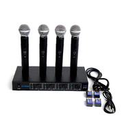 Four Channel VHF Wireless Microphone System