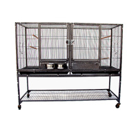 Flyline XL Single-Double Breeding Bird Cage for Canary Parakeet Cockatiel Lovebird Finch