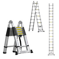 2.8/5.6m Multipurpose Telescopic Folding Portable A-Type ladder