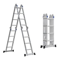 4.7m Multi-Purpose Aluminium Ladder - 4 x 4 Rungs