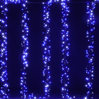 1200 LED Cluster Fairy Light Blue White for Christmas Decoration