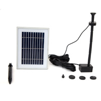 6V 200LPH Solar Pump with Battery Backup Panel for Small Pond Fountain Feature