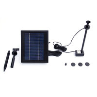 9V 250LPH Solar Pump with Battery Backup Panel for Small Pond Fountain Feature
