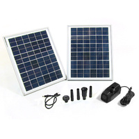 20W 1600LPH Solar Panel Power Pump Fountain Feature for Garden Pond