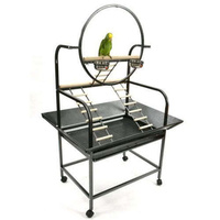 The O Parrot Bird Play Stand wrought iron Cage Aviary