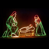 LED Nativity and Cribs Christmas Motif Rope Light 225cm