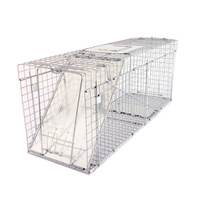 Large Collapsible Catch and Release Live Animal Trap 81x25x30cm