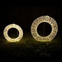 Micro LED Light Wreath Double Sided For Christmas Decoration