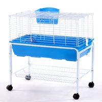 Flyline Bunny Hotel 80 Rabbit Guinea Pig Cage Hutch Habitat with Stand